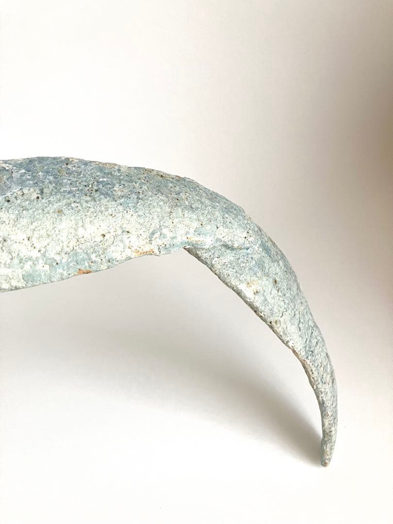 小島郁子（安藤郁子）さん作　オブジェ　焼締