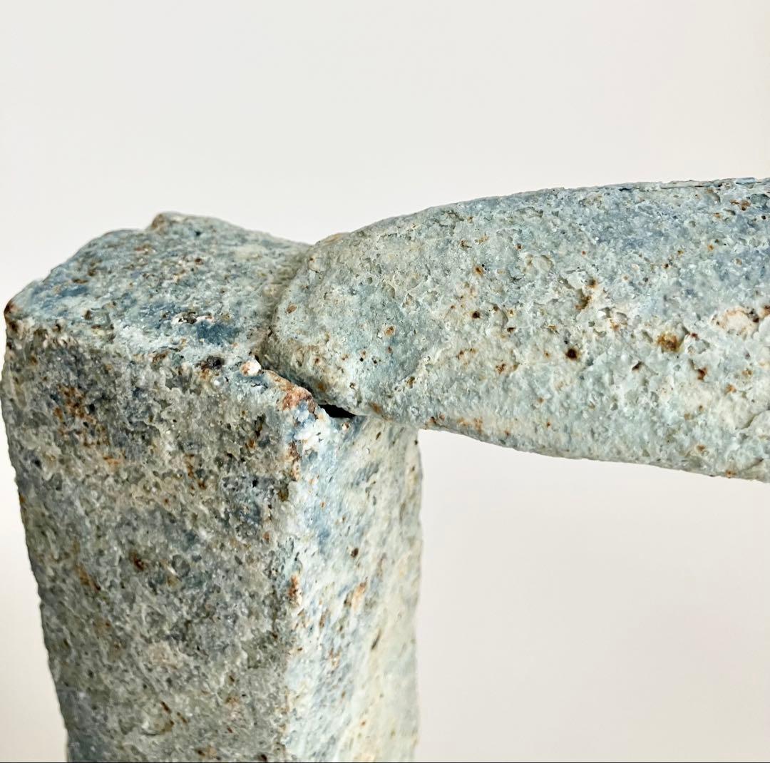 小島郁子（安藤郁子）さん作　オブジェ　焼締