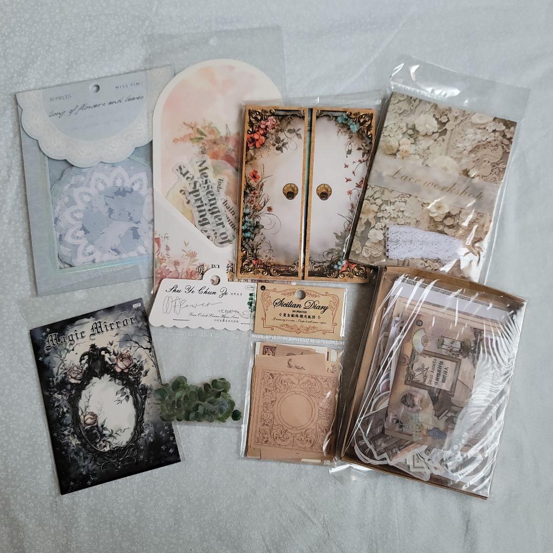 新品・未使用・未開封 被りなし コラージュ素材 まとめ売り 約170点