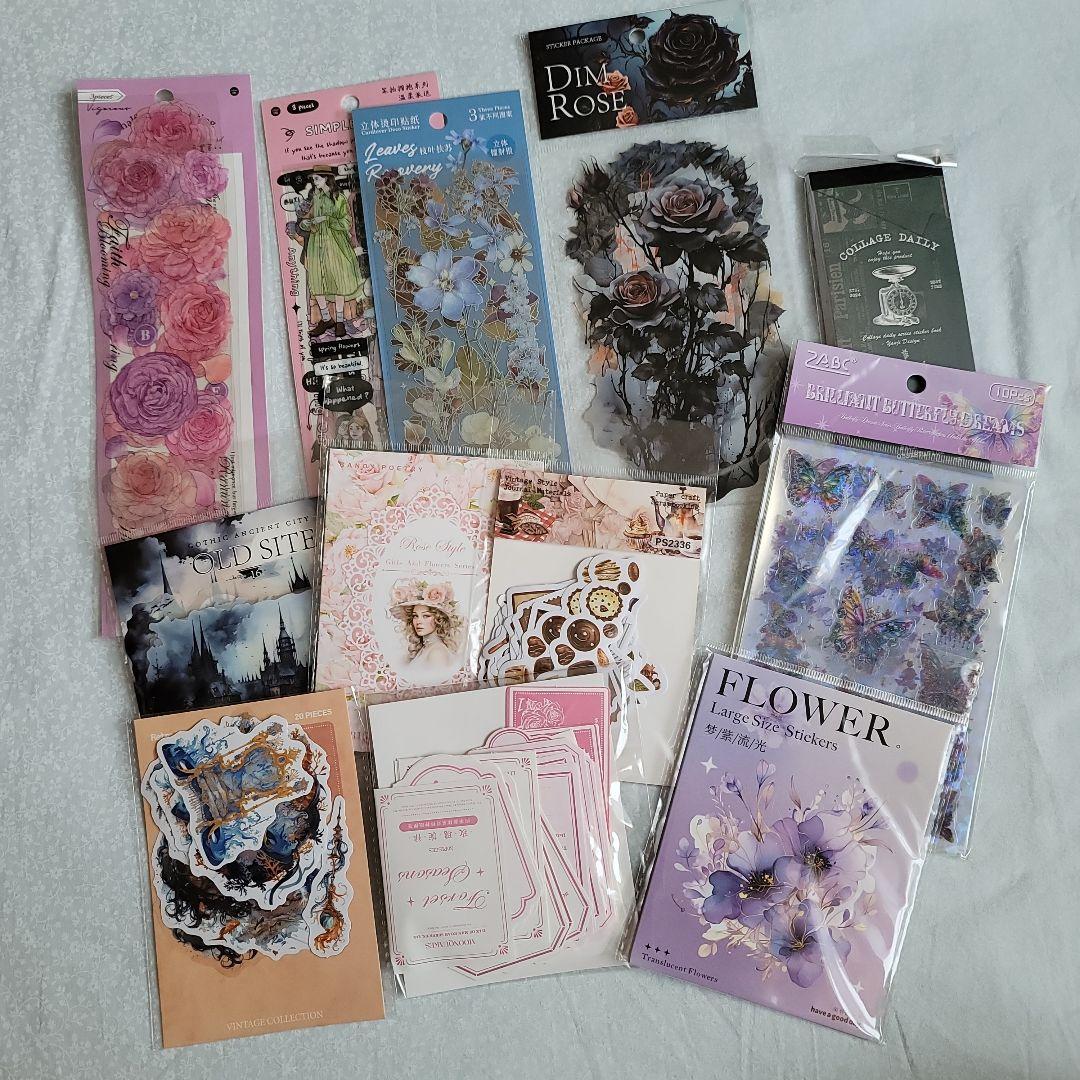 新品・未使用・未開封 被りなし コラージュ素材 まとめ売り 約170点