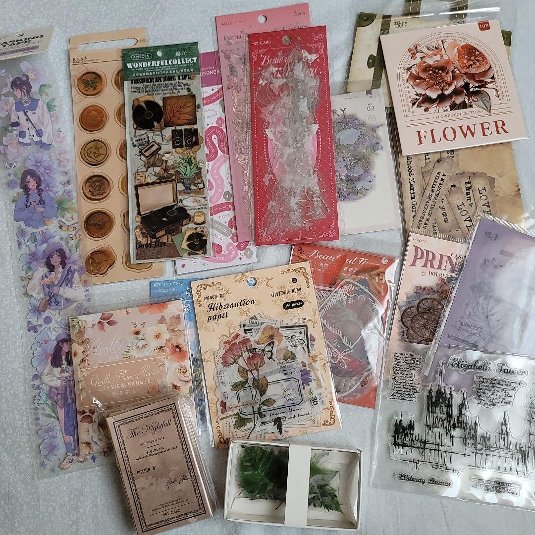 新品・未使用・未開封 被りなし コラージュ素材 まとめ売り 約170点