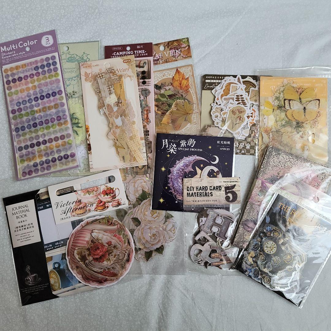 新品・未使用・未開封 被りなし コラージュ素材 まとめ売り 約170点