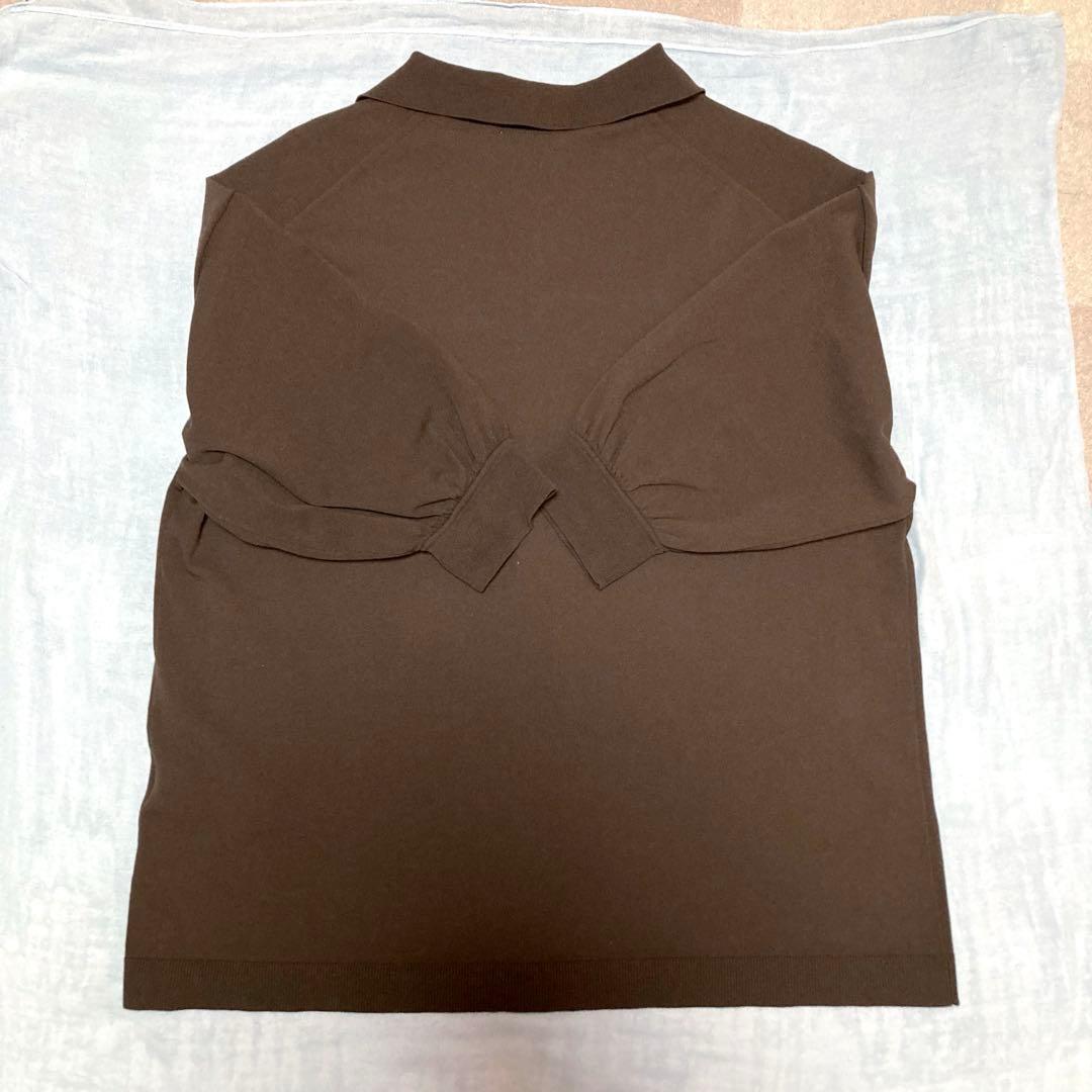 今季 Noble ポロエリニット ブラウン 4月購入