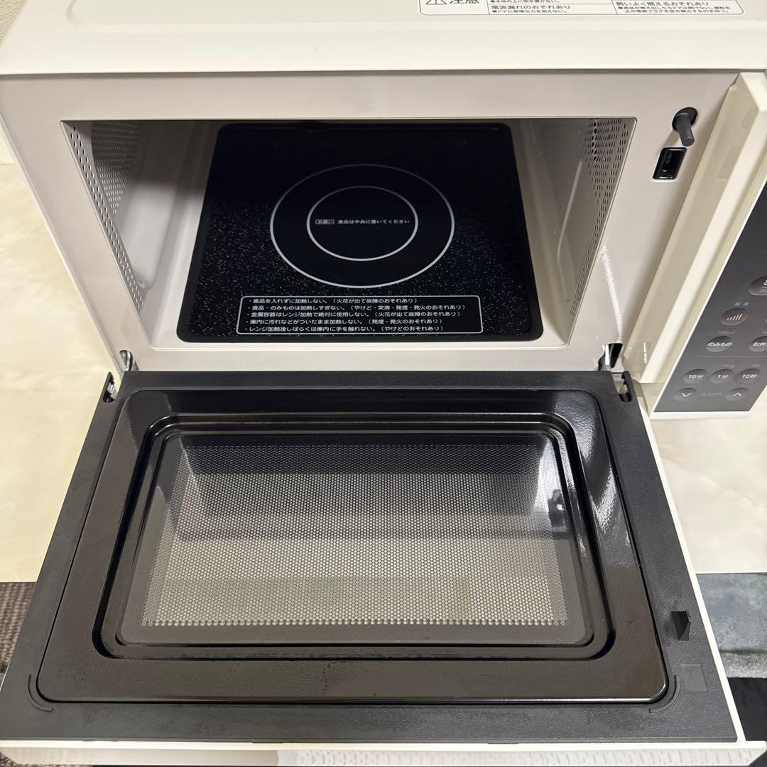 ほぼ未使用 コンフィー 2023年製 単機能電子レンジ 17L フラット