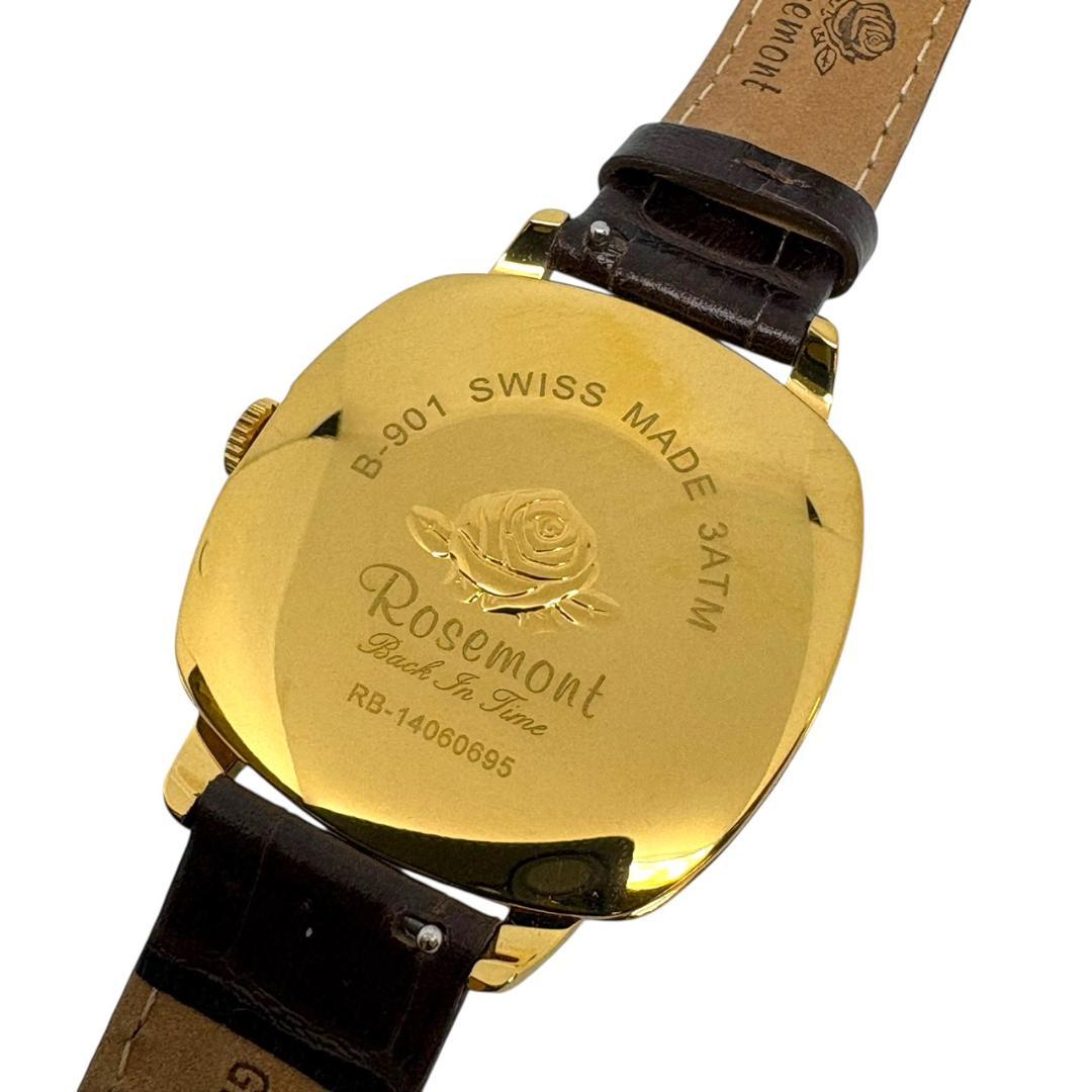 【極美品・電池交換済】ロゼモン ROSEMONT B-901　スイス製　腕時計