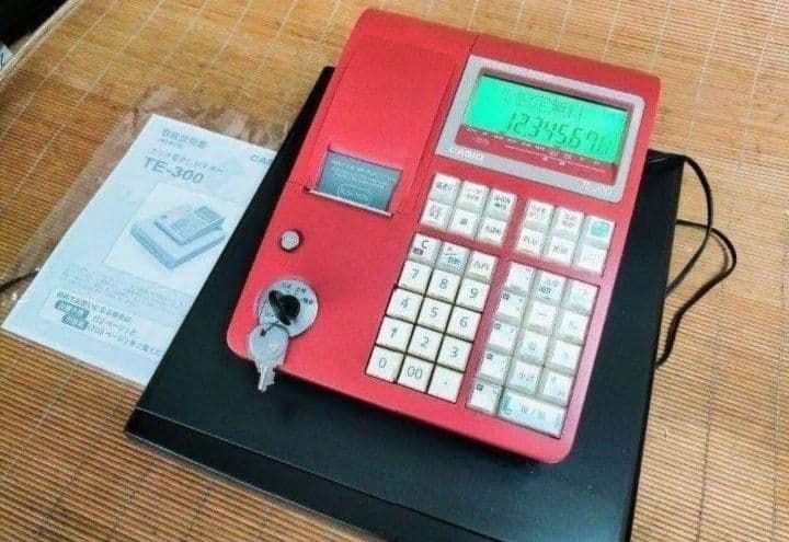 カシオレジスター　TE-300　フル設定無料　 送料無料人気機種　454444