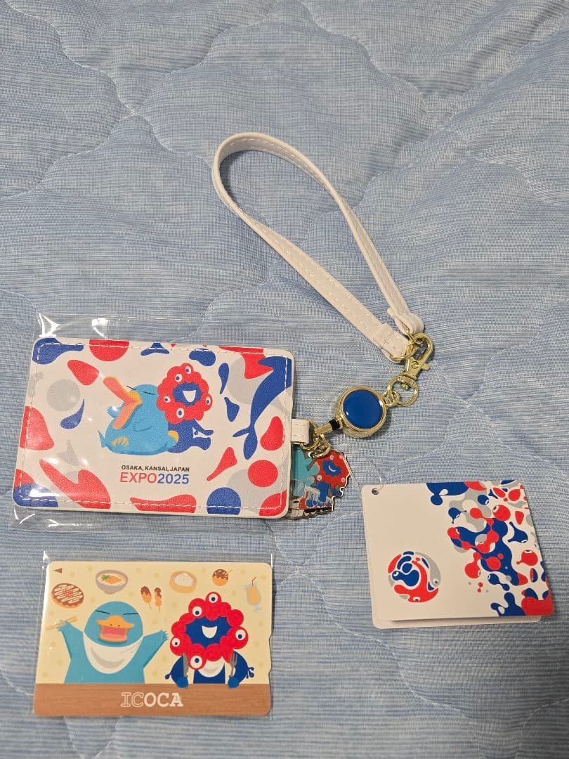 恭*哉様 完売品　万博限定ミャクミャク記念ICOCA + 合皮パスケースセット