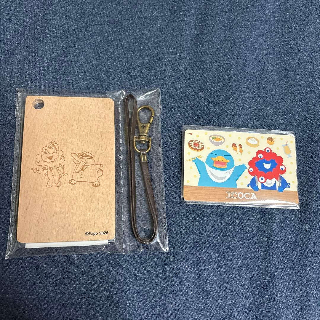 た*ん様 万博限定　ICOCA ミャクミャク　木製パスケース