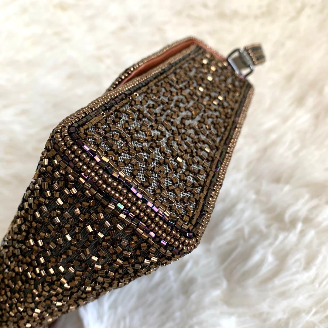 美品❣️Lumy はしもとhashimoto ビーズ バッグ 皇室御用達