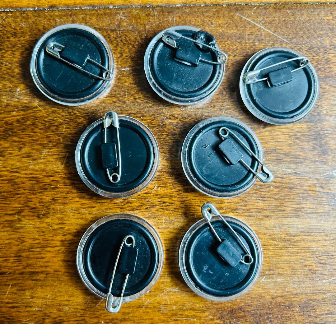 80' ホラーボールピンバッジ×7 明治MADBALLSマッドボール当時