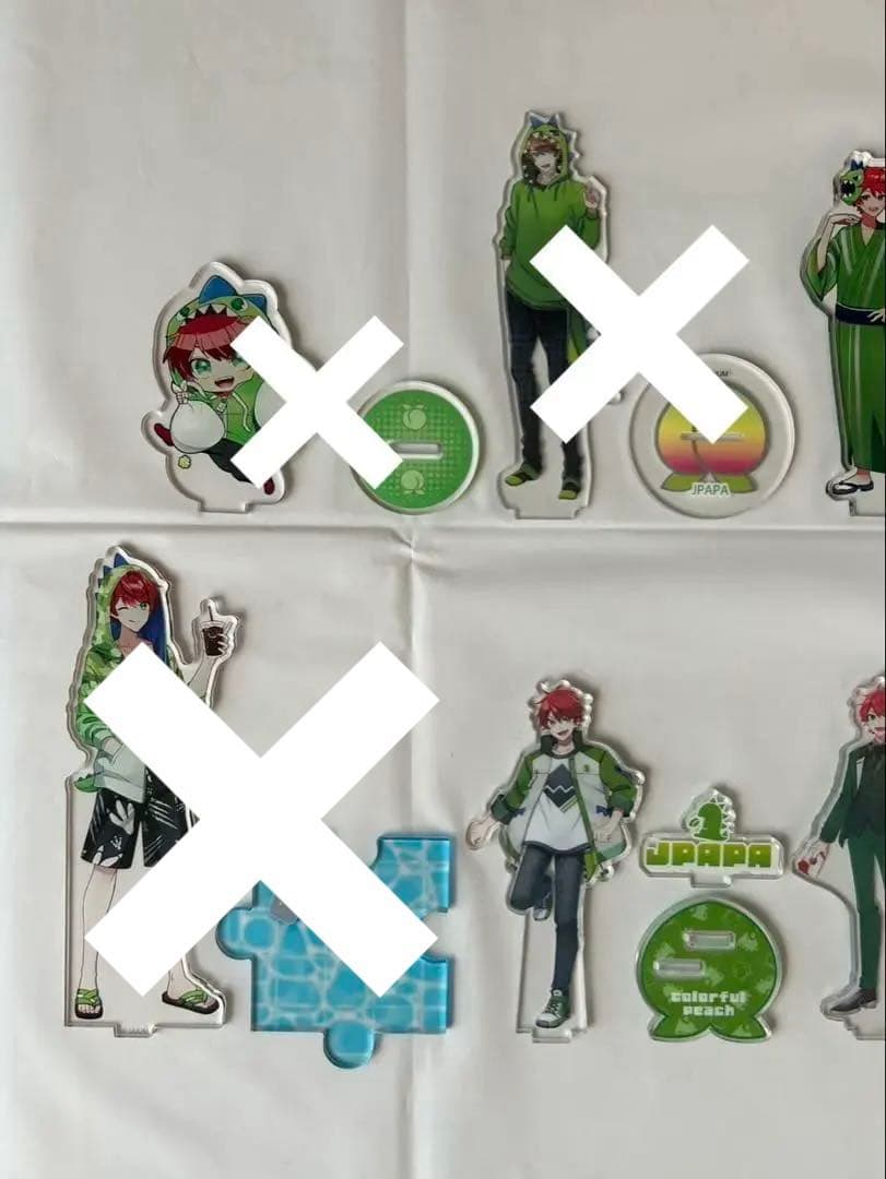 【カラフルピーチ】アクリルスタンド じゃぱぱ9点セット(バラ売り1個〜◯)