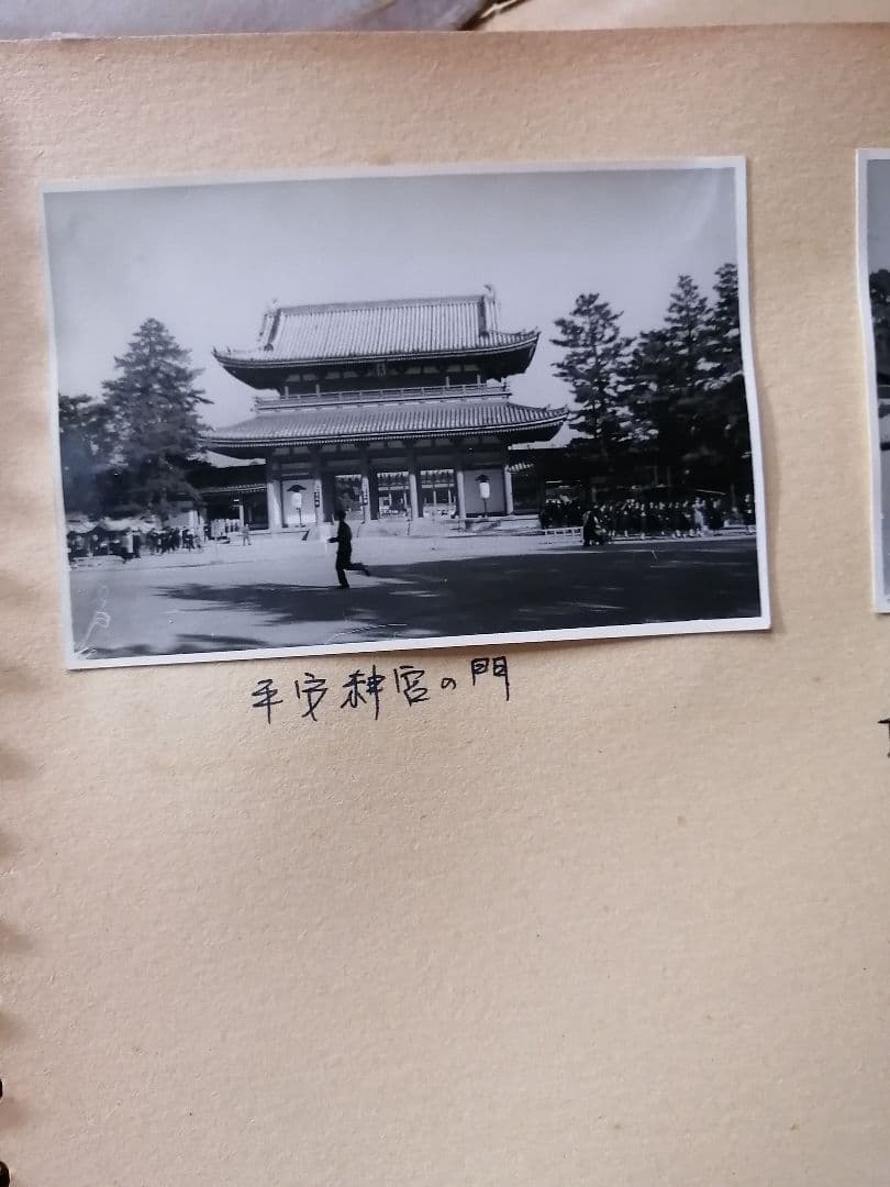 W 金閣寺の写真アルバム　昭和レトロ写真　モノクロ　京都　奈良　風景　寺院