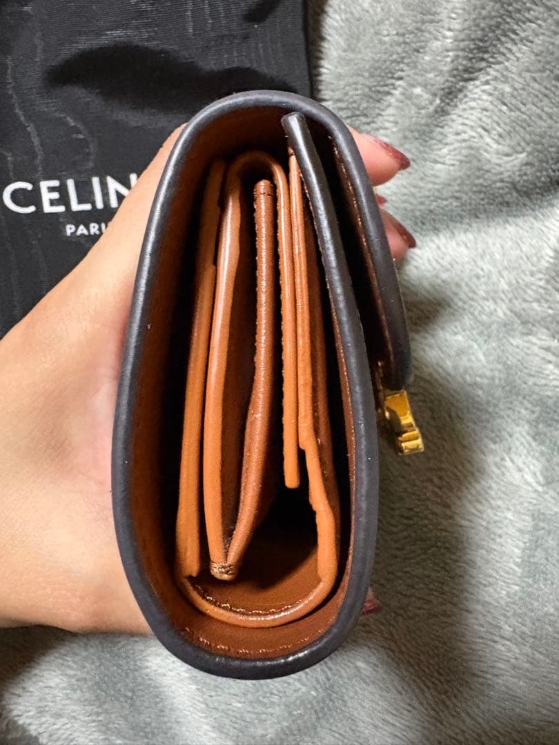 CELINE ブラウン 二つ折り財布