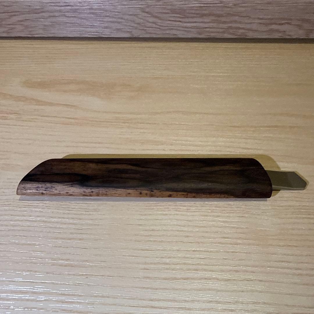 工房楔　カッター　黒柿孔雀杢