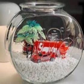 新品⭐シュプリーム⭐ロゴ ガラス アクアリウム 水槽 金魚鉢 テラリウム 花瓶