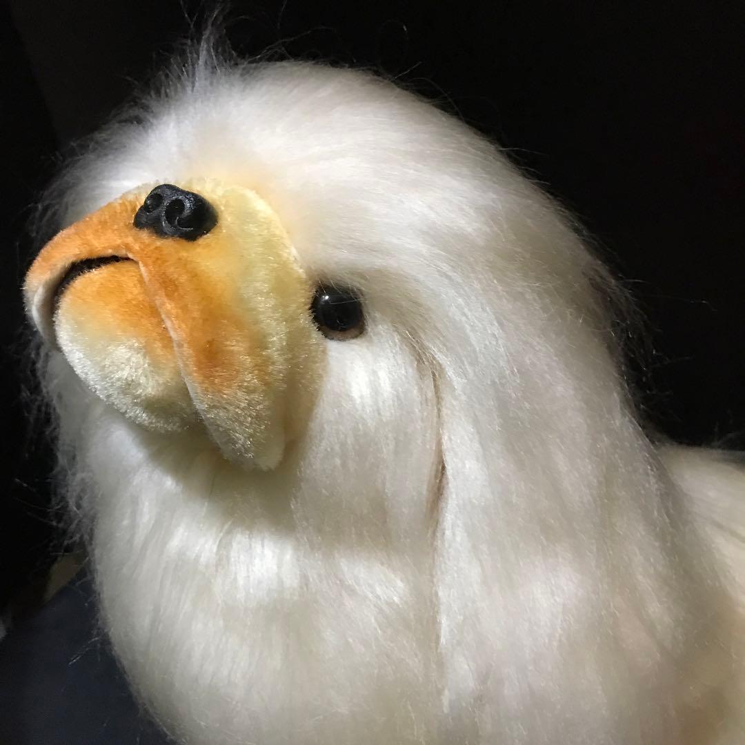 ぬいぐるみ　犬　いぬ　ペキニーズ　エリート　タグ・ブラシ付き　レトロ❣️