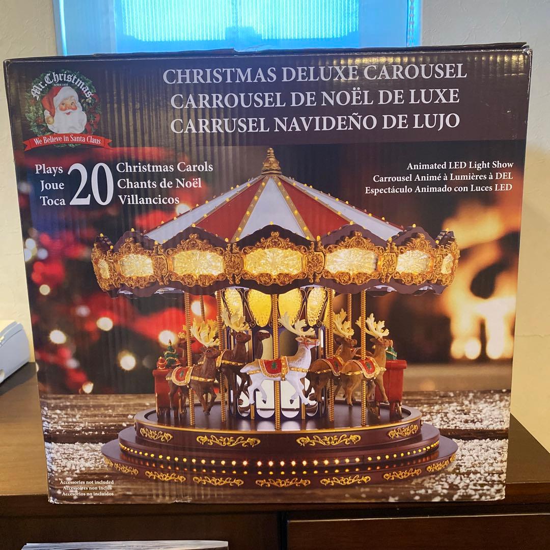 【希少】ミスタークリスマスデラックスカルーセル 　オルゴール20曲