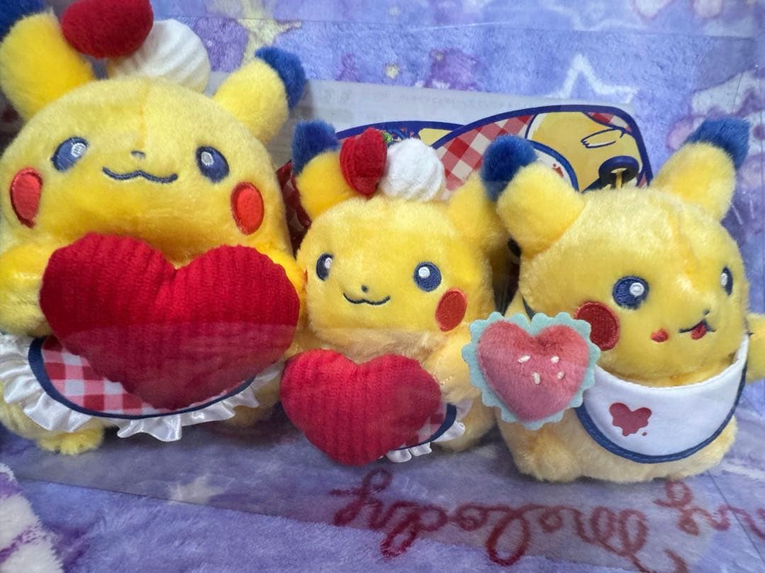 ポケモン バレンタイン ピカチュウダイナー ぬいぐるみ マスコット 5点セット+