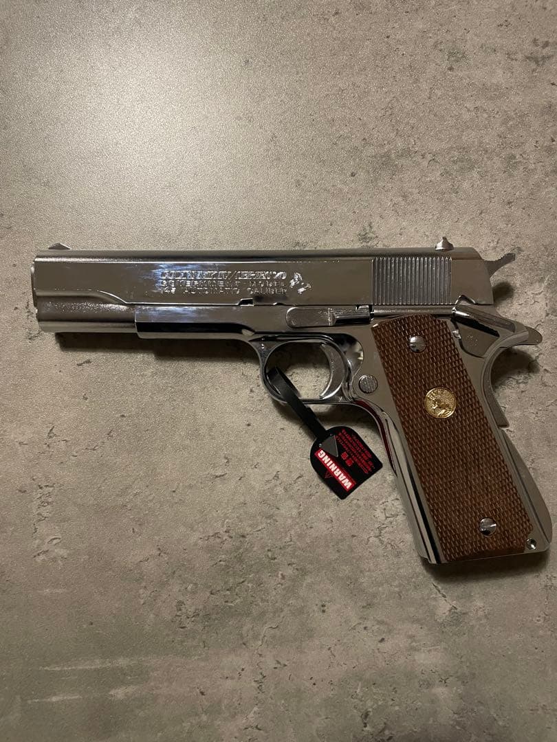 【極美品】東京マルイ コルト ガバメント シリーズ'70 ニッケルフィニッシュ