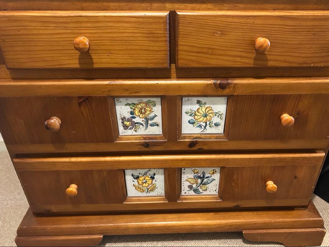 希少廃盤品　スペインタイル　ライティングビューロ　カントリー　バレンシアパイン