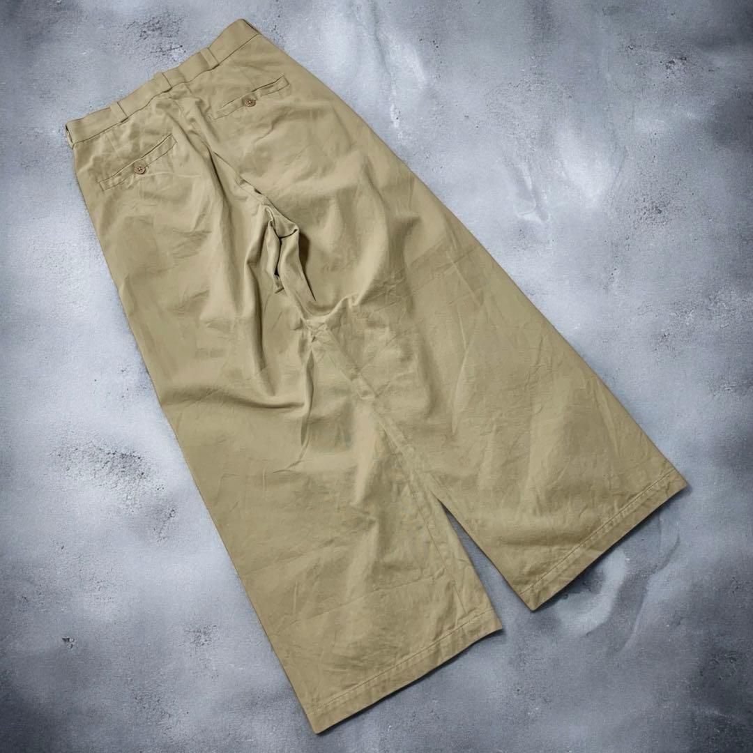 【人気】YAECA ヤエカ チノワイドパンツ カーキ 68603
