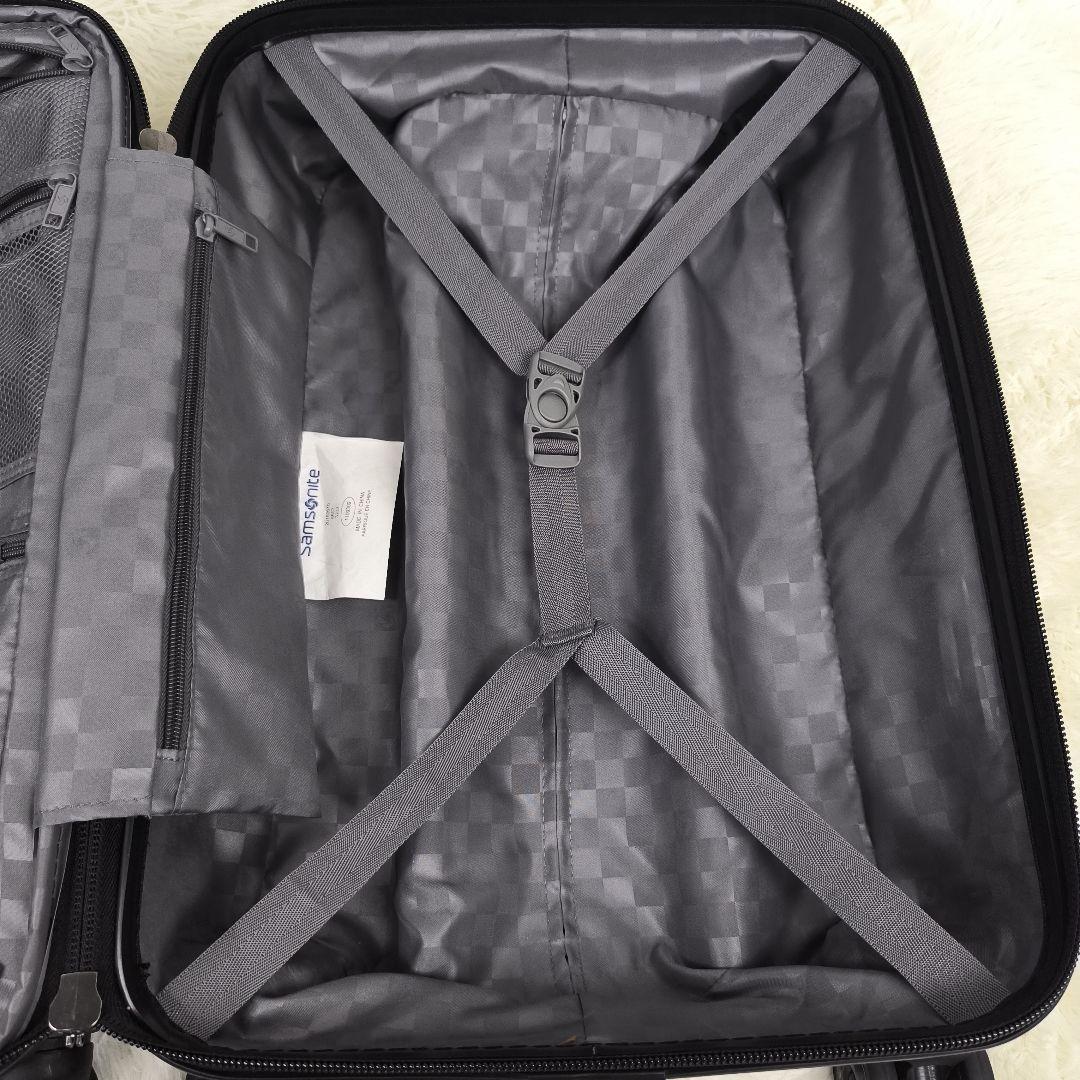 ✨極美品✨ サムソナイト キャリーケース カーボン調 機内持込 4輪 銀