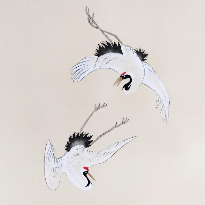 掛軸☆森 西鶴☆「七福神」良好