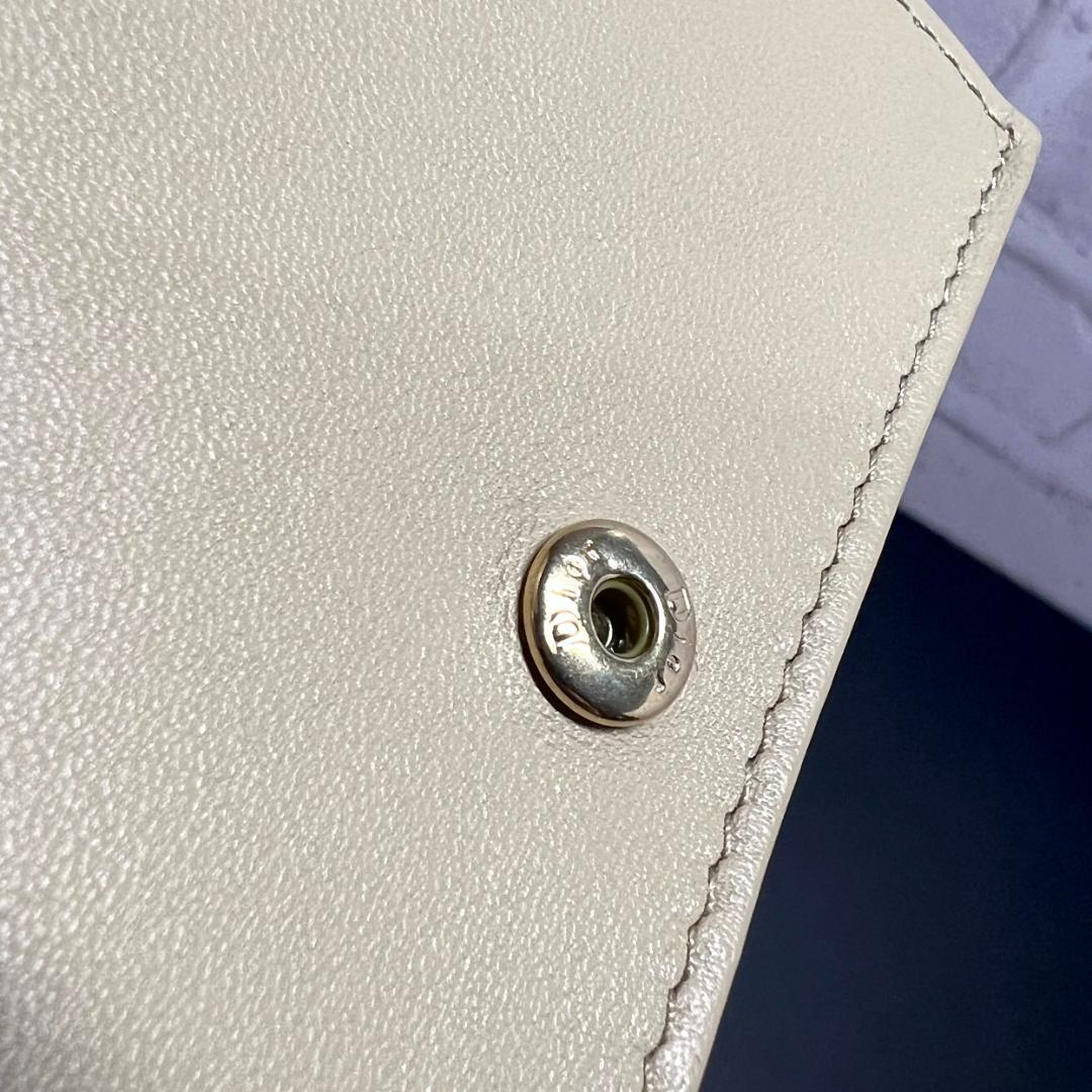 ✨正規品＆極美品‼️✨ レディ ディオール コンパクト カナージュ 二つ折り財布