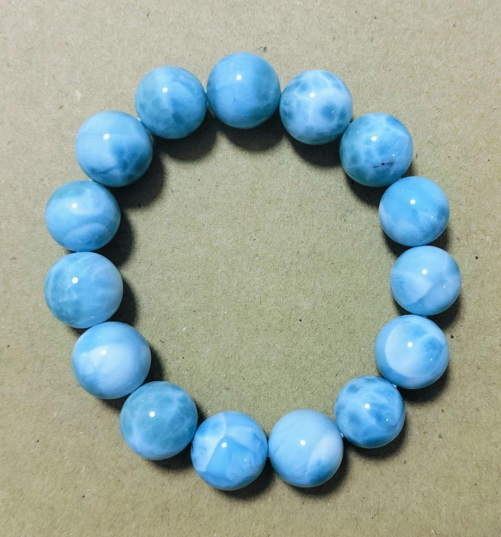 ラリマー ブレスレット 約12mm玉
