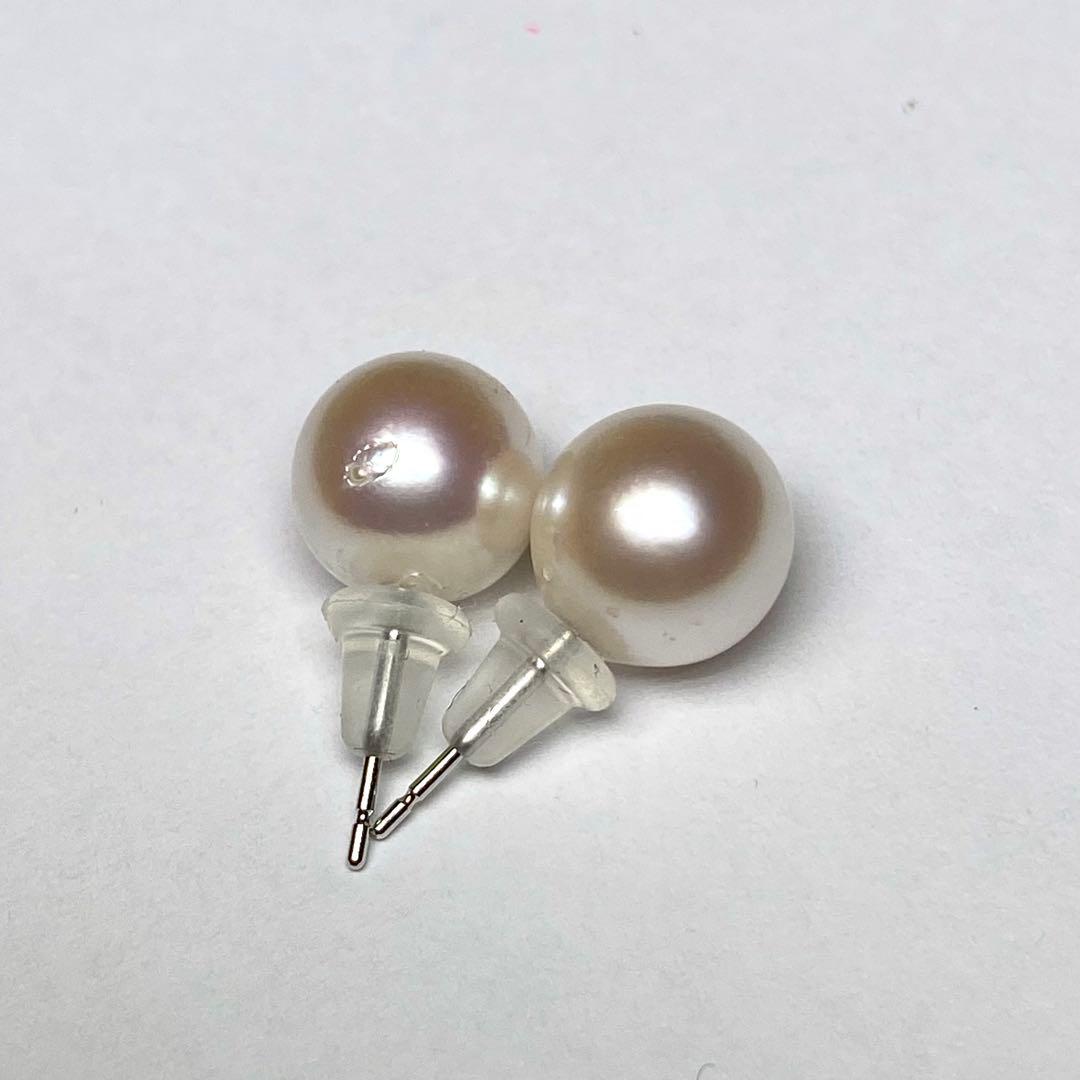 C2203 大珠あこや真珠ピアス8.86mm