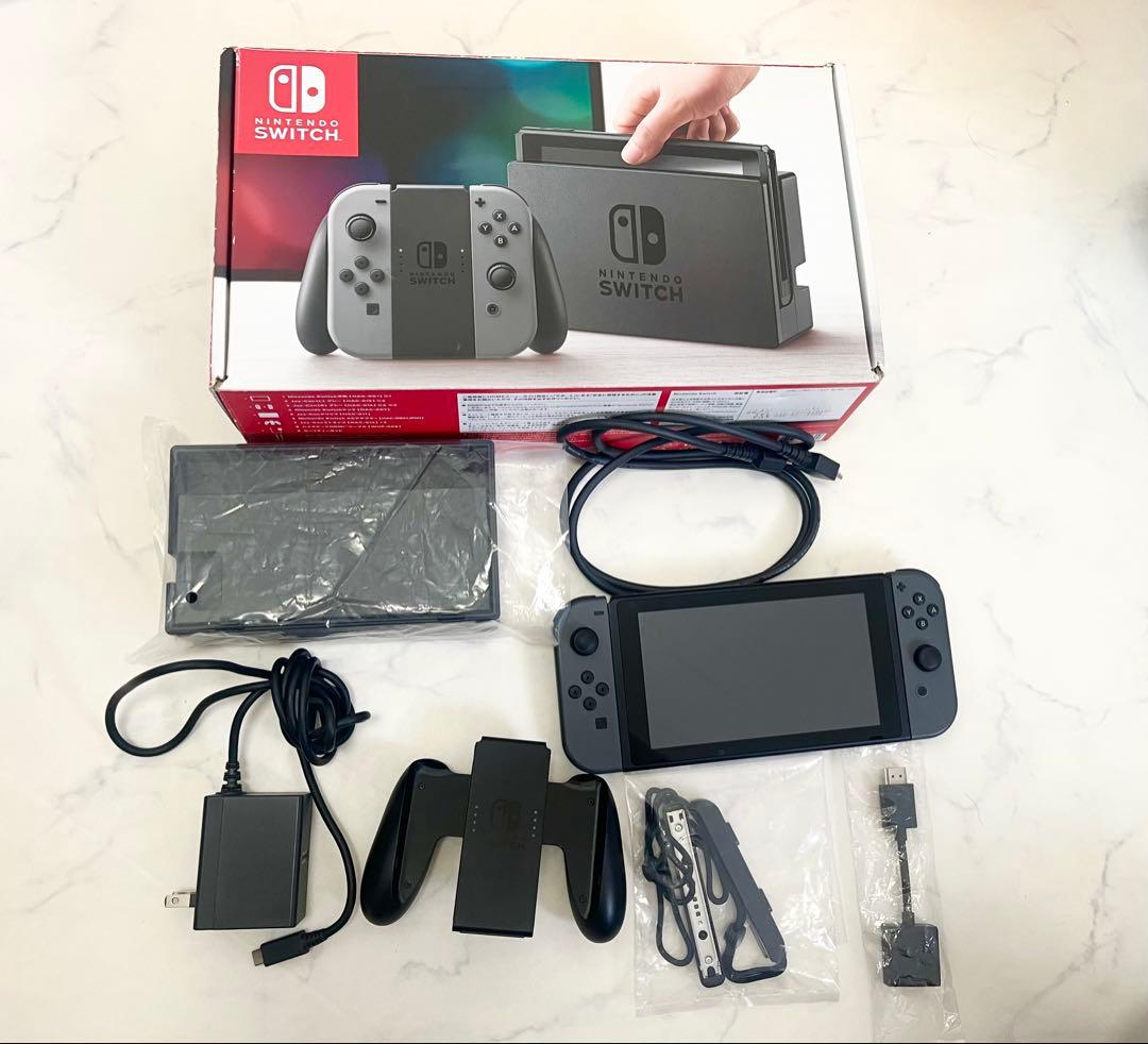 Nintendo Switch 本体 グレー 元箱付き
