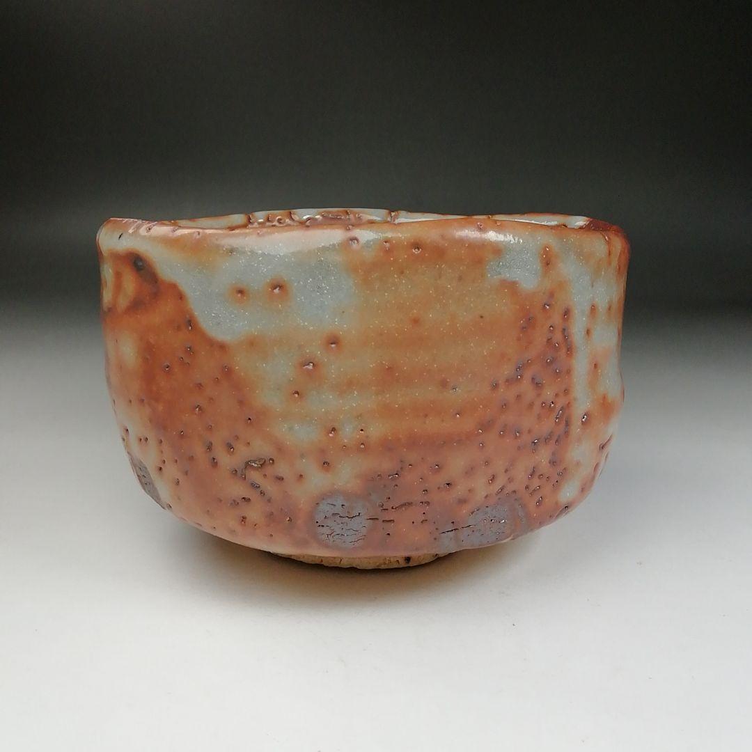 Ｗ２７　茶碗　『志野　茶碗』『鶴形窯　岡宏峰 造』　共箱　抹茶碗　茶道具