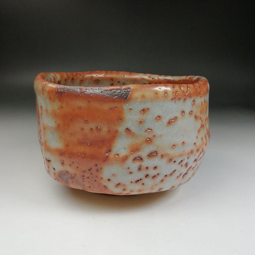 Ｗ２７　茶碗　『志野　茶碗』『鶴形窯　岡宏峰 造』　共箱　抹茶碗　茶道具