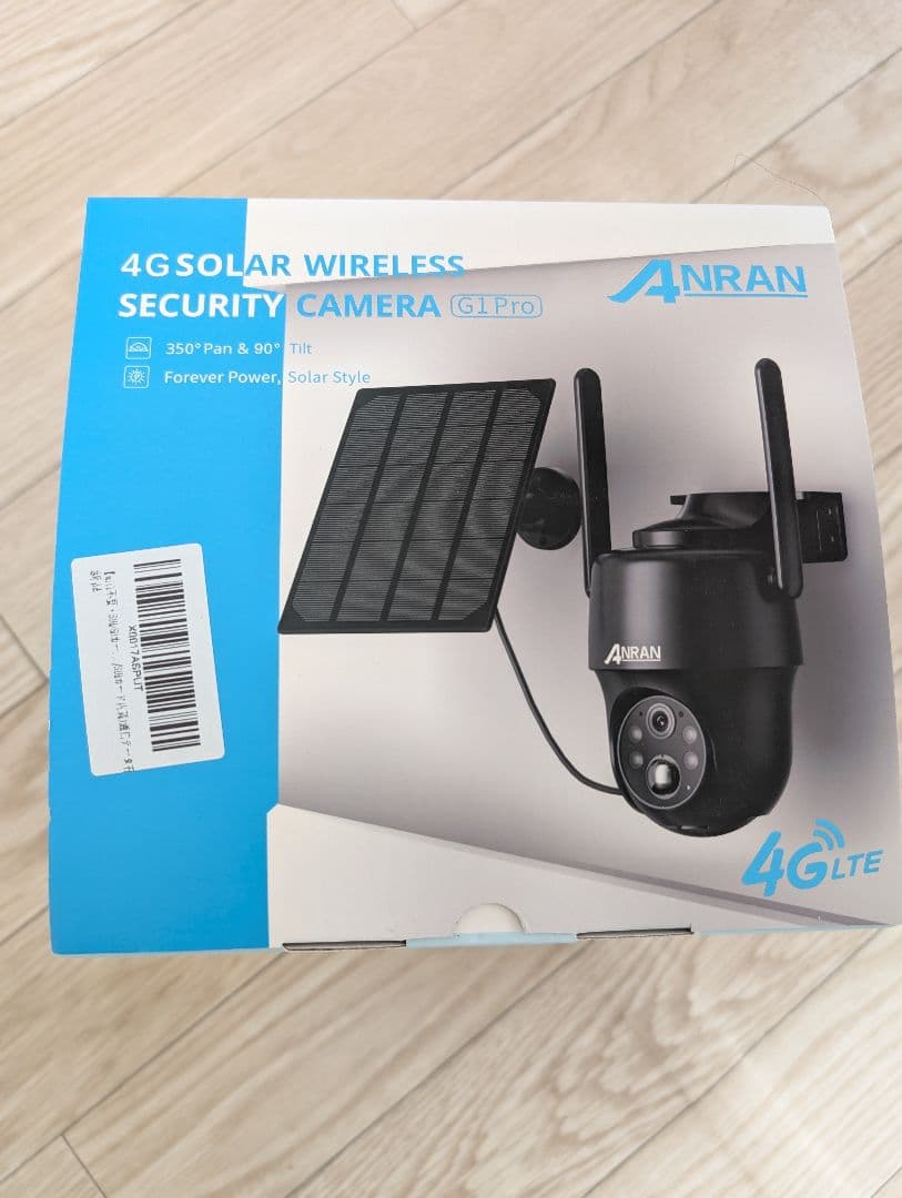 ANRANソーラーカメラ G1 Pro 新品未使用　Wi-Fi不要　LTEモデル