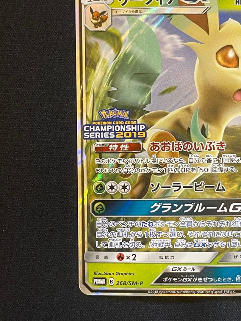 リーフィア GX チャンピオンシップシリーズ2019 PROMOカード