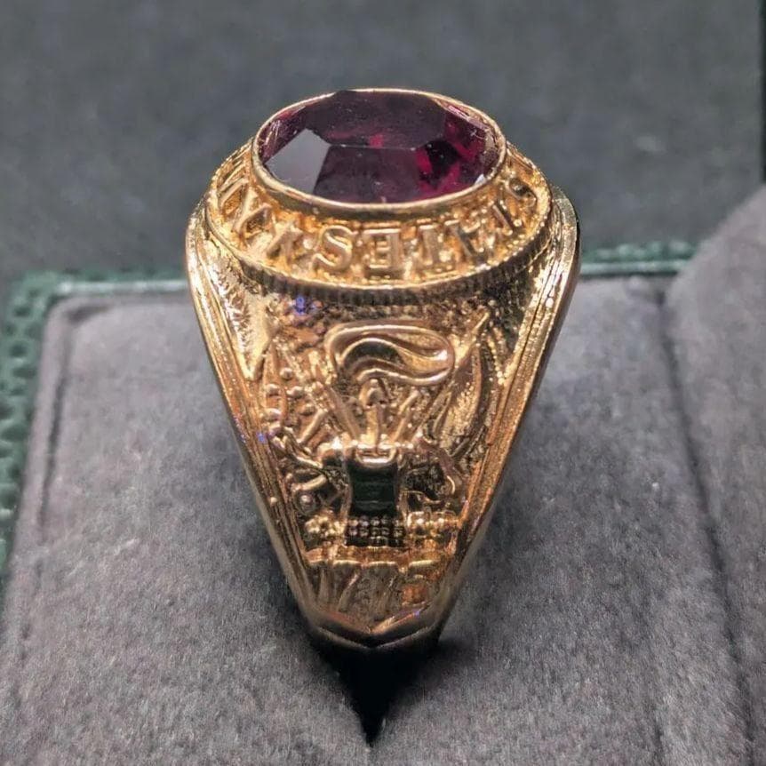 アーミーリング クラシック 米陸軍 US Army 金メッキ 米国 白頭鷲 紋章