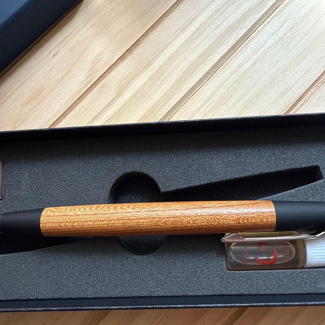 野原工芸　けやき　欅　シャーペン　新型クリップ　シルバー