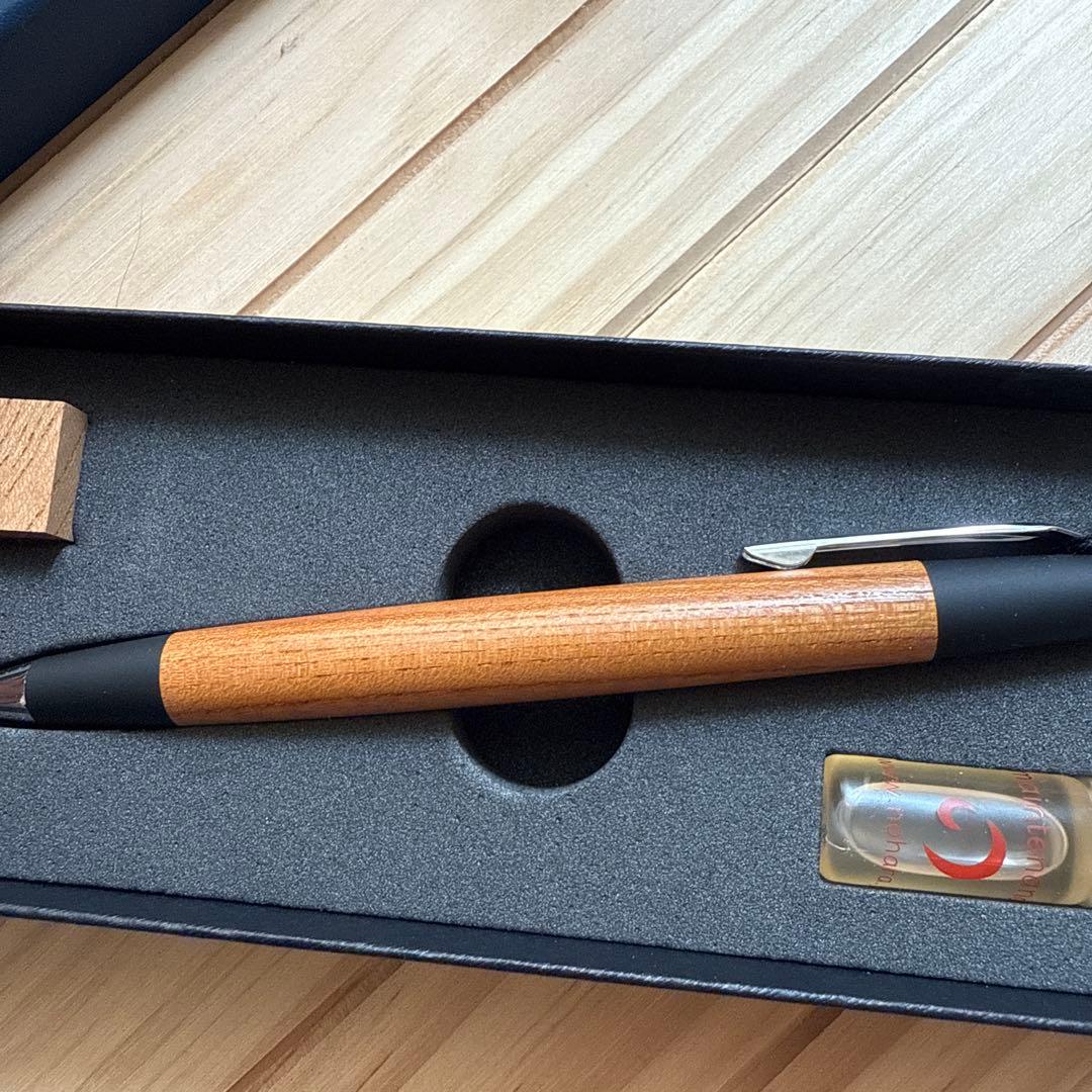 野原工芸　けやき　欅　シャーペン　新型クリップ　シルバー