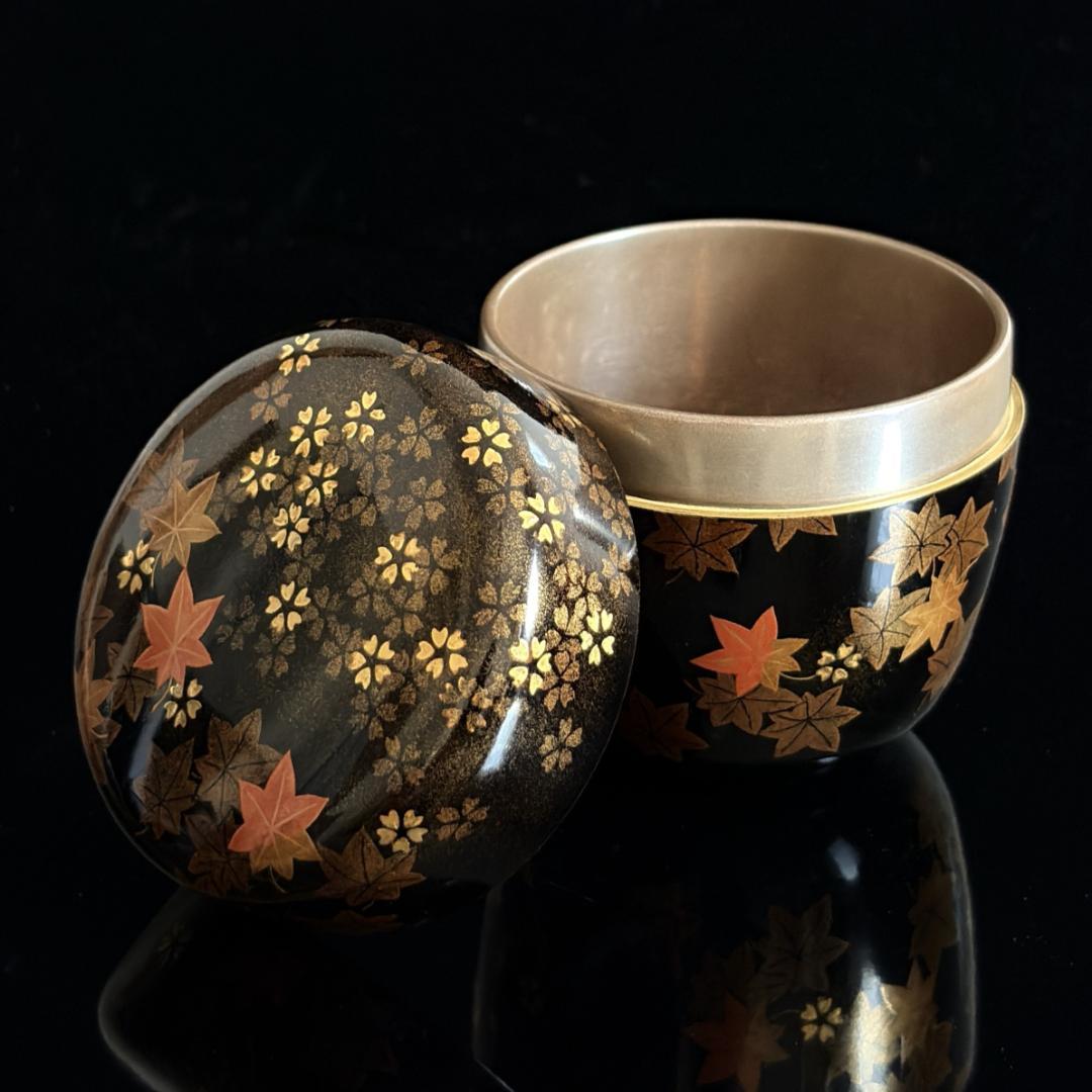 -飯田光秋- 雲錦蒔絵棗