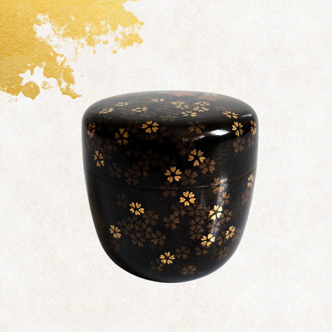 -飯田光秋- 雲錦蒔絵棗