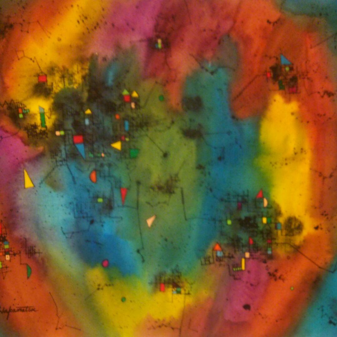 水彩画　スペース・パルス　No.4