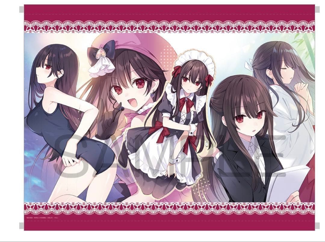 デート・ア・ライブ 時崎狂三 等身大布ポスター 抱き枕カバー タペストリー