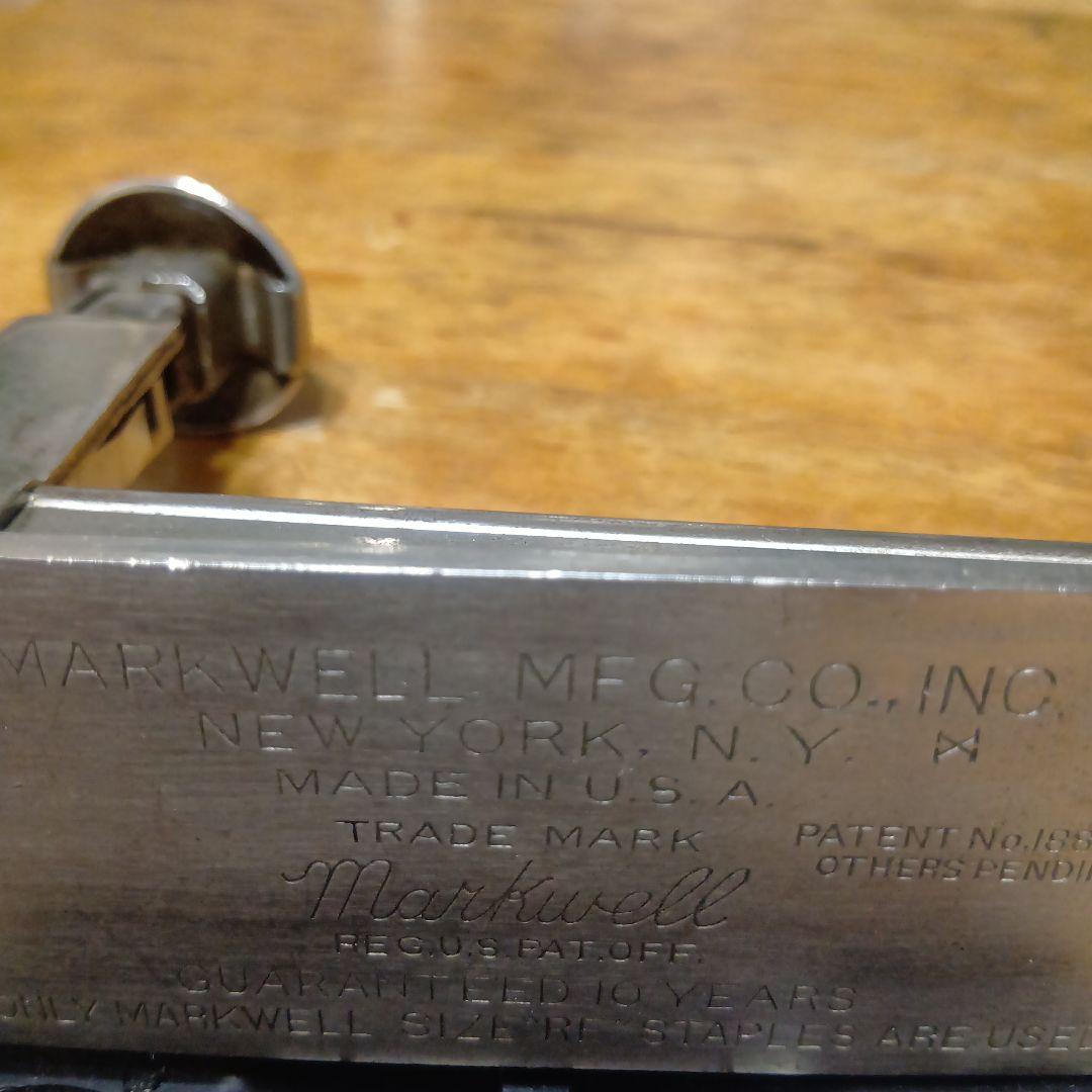 アメリカ製ヴィンテージMarkwell　ホチキス＆ステープル　NY　文房具
