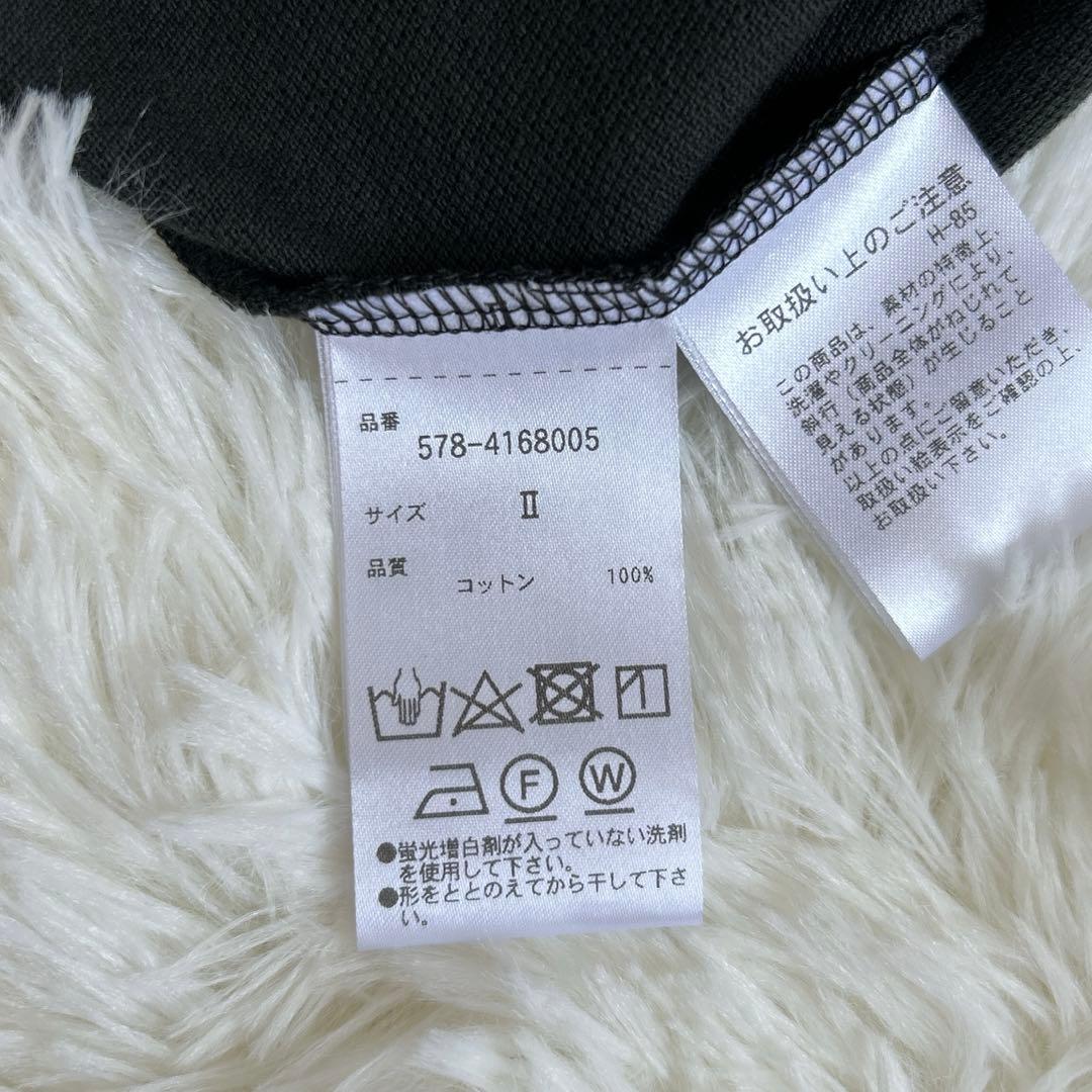 マーガレットハウエル オーガニックコットン ポロシャツ 24ss ブラック II