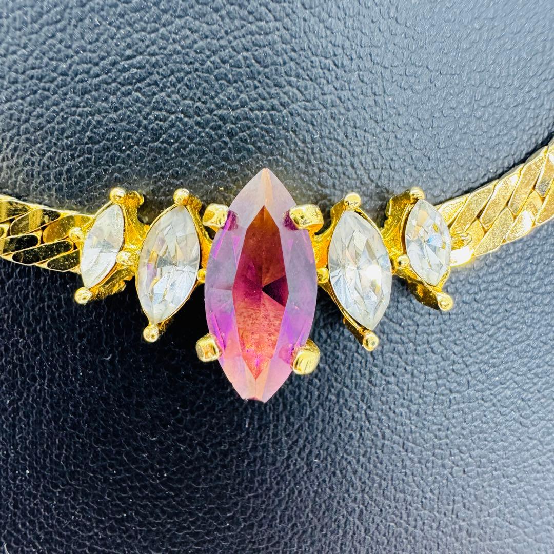 ✨Dior✨ディオール✨CD✨パープルストーン✨ゴールド✨ネックレス✨