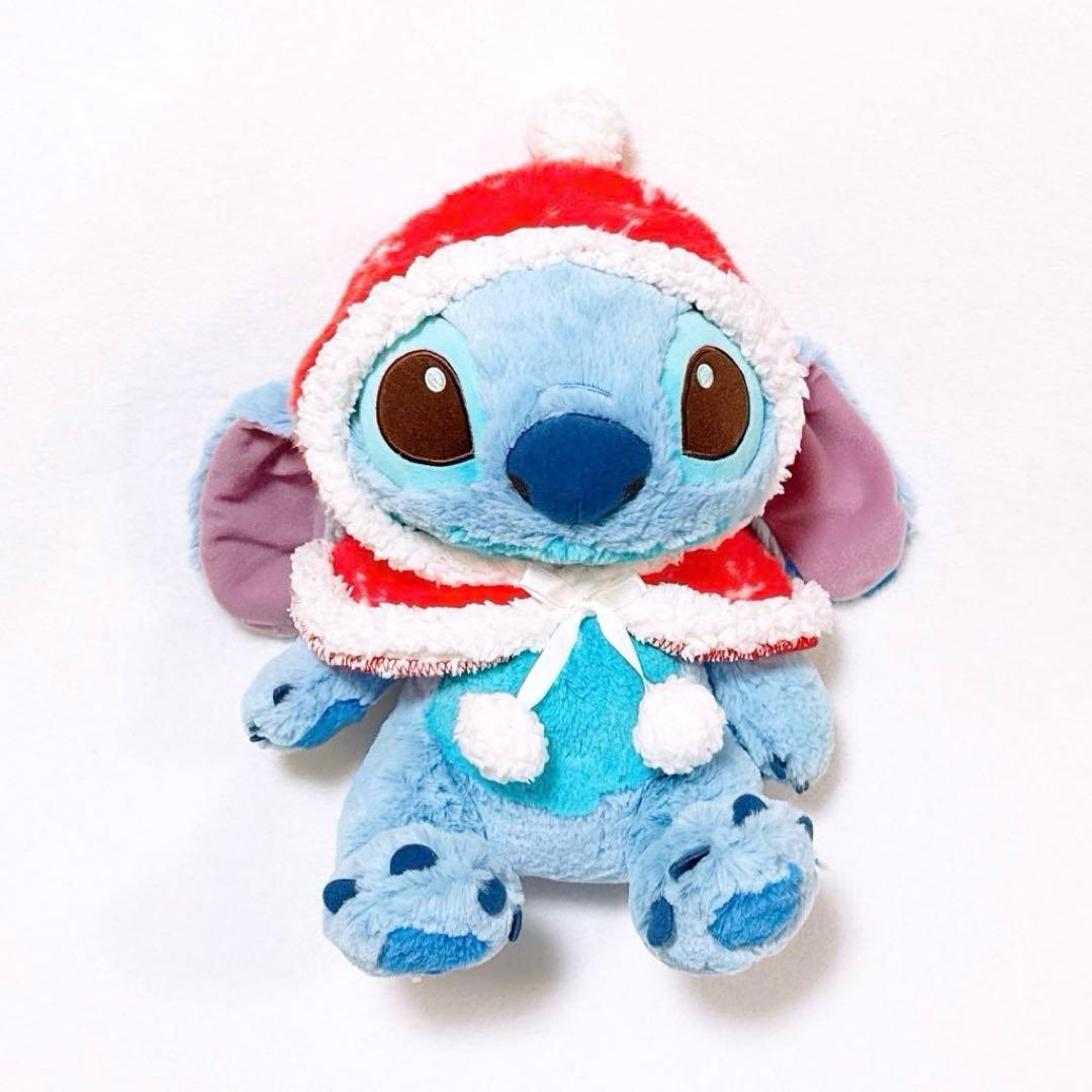 ディズニーストア スティッチ クリスマス 冬 帽子 ふわふわ ぬいぐるみ レア