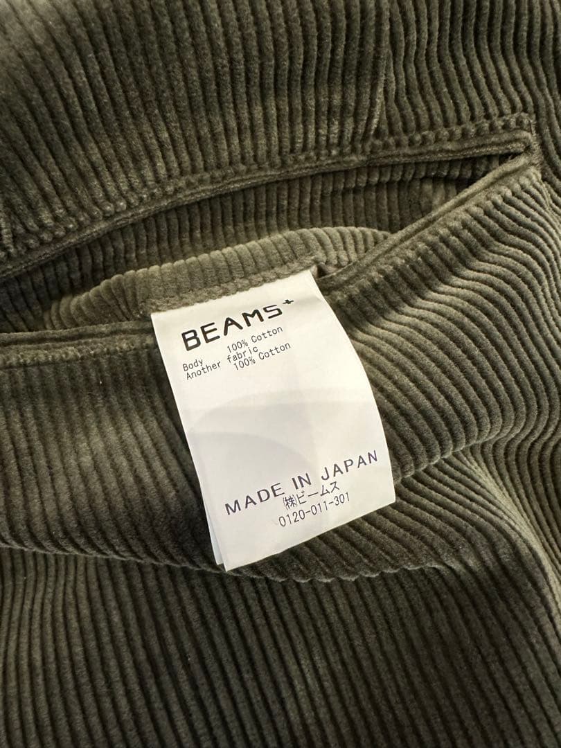 BEAMS PLUS ビームス2プリーツ チノトラウザーズパンツ コーデュロイ