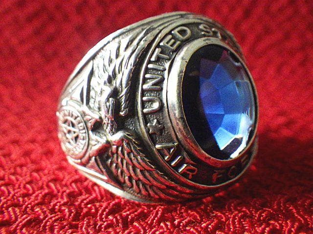 激レア【1940年代頃】USAF シルバー製 ヴィンテージ ミリタリーリング