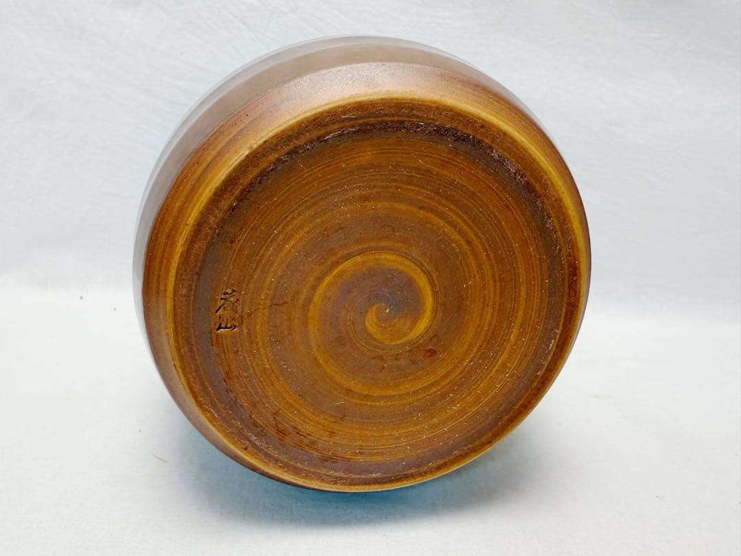 茶道具 加藤藤山 造 古瀬戸 一重口 水指 陶印 塗蓋 共箱