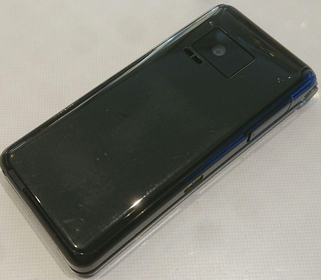 超美品 ドコモ P-01J BLACK ブラック 黒 ガラケーガラホ 通信確認済